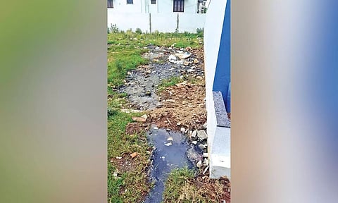 Residents allege that lack of storm water drain is leading to water stagnation at multiple locations