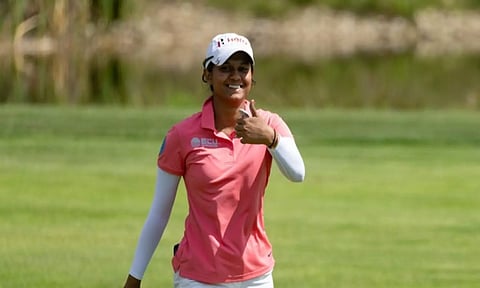 India golfer Pranavi ( PHOTO: ANI)