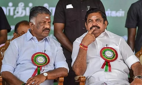 O Panneerselvam and Edpaddi K Palaniswami (File)
