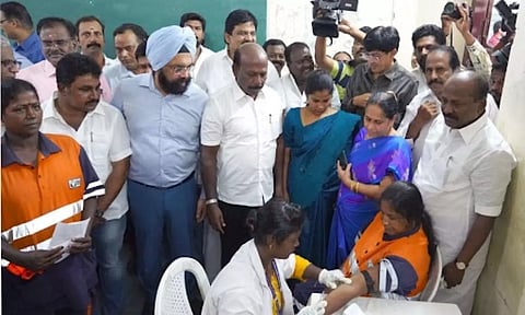 Ma Subramanian kickstarts medical camp for sanitary workers