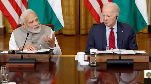 PM Narendra Modi and US President Joe Biden