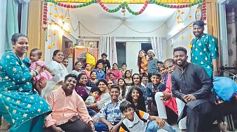 The Pali family came together to celebrate Diwali last year
