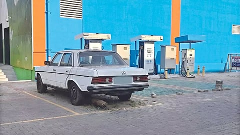 One of the cars owned by the 74-year-old businessman which is parked on the premises of a Metro Rail station