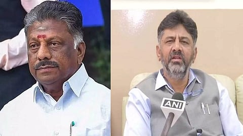 (L -R) O Panneerselvam, D K Shivakumar