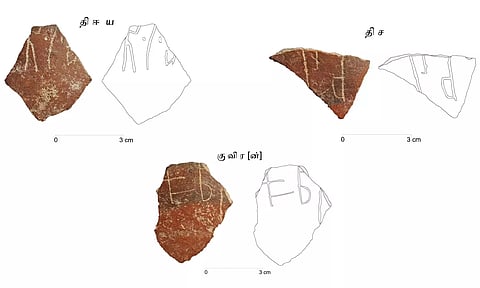 Tamil inscriptions at Thulukkarpatti site