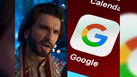 Ranveer Singh's still from RRKPK trailer (Photo: Twitter), Google Logo (Representative Image)