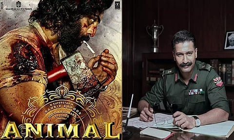 Posters of Animal and Sam Bahadur&nbsp;