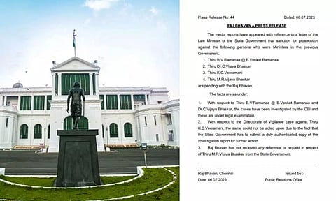 Guv Ravi responds to DMK's sanction letter seeking AIADMK leaders' prosecution