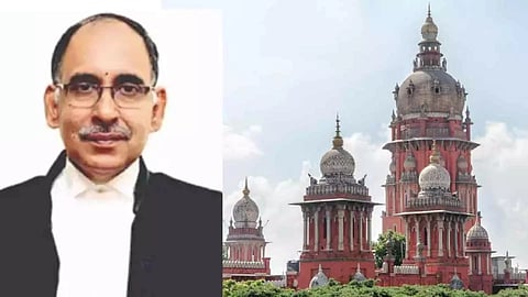 (L to R) Justice C.V. Karthikeyan; Madras High Court