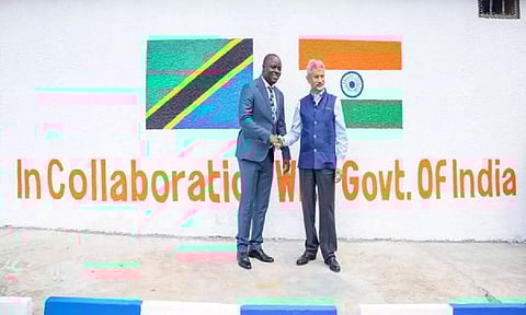 External Affairs Minister S Jaishankar visits water project in the Kibamba on Friday