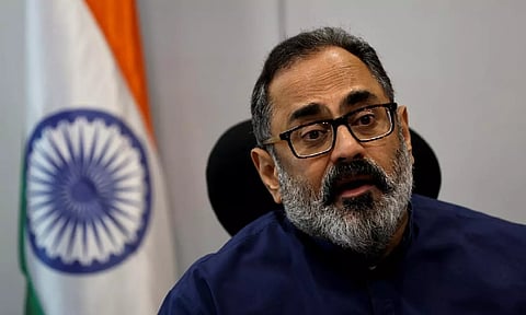 Minister of State for Electronics and Information Technology Rajeev Chandrasekhar (Reuters)