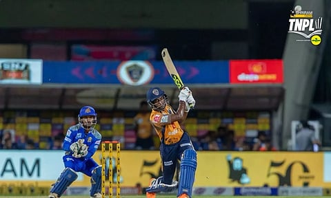 NRK has posted a strong total of 211. Twitter - @TNPremierLeague