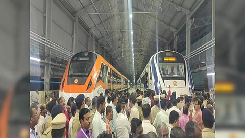 Vande Bharat Express stationed at ICF in Chennai (Photo: ANI)