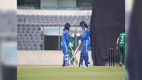 Jemimah Rodrigues and Smriti Mandhana (Photo: Twitter/BCCI Women)