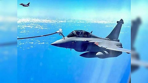 AF Rafale jets carry out exercises in Indian Ocean Region. (Photo/Twitter: Indian Air Force)