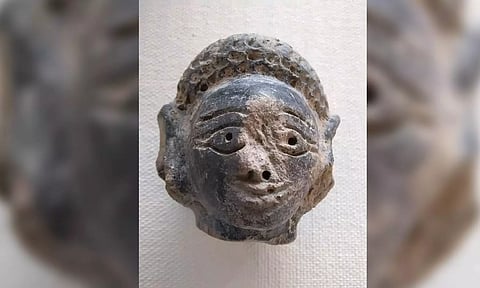 Clay doll found at Vembakottai archaeological excavation site