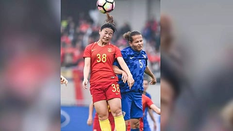 Chinese footballer Xiao Yuyi (Photo: IANS)