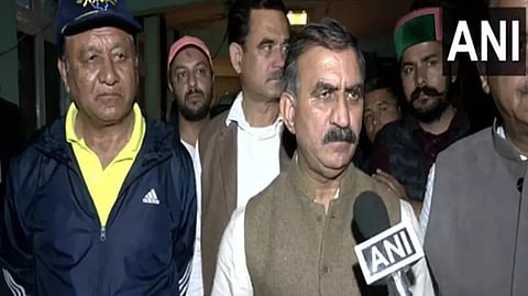 Himachal Pradesh Chief Minister Sukhwinder Singh Sukhu