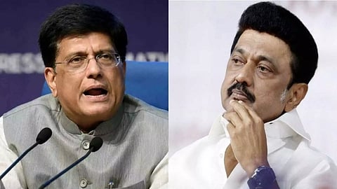 (L to R) Piyush Goyal and CM Stalin