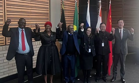 Leaders at 10th BRICS Ministers of Education meeting in South Africa (PHOTO: ANI)