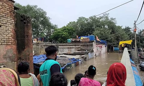 Waterlogging In parts of Delhi (ANI)