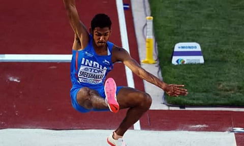 Star Indian long jumper Murali Sreeshankar (Twitter@India_AllSports)