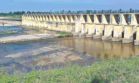 The anaicut’s broken shutters are leading to wastage of precious water