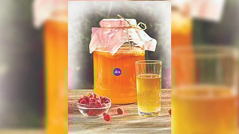Kombucha tea prepared at Divs Kombucha
