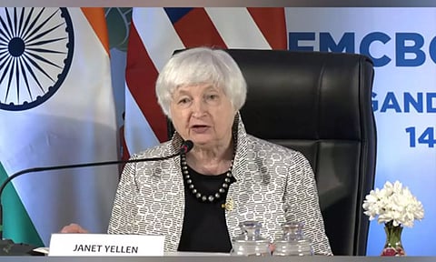 US Treasury Secretary Janet Yellen (PHOTO: ANI)