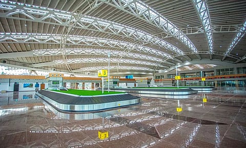 With a total built-up area of around 40,800 sqm, the building will be capable of handling about 50 lakh passengers annually.