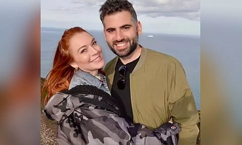 Lindsay Lohan with Bader Shammas