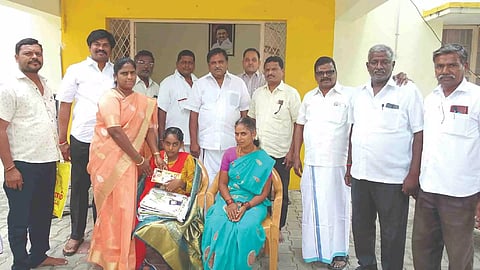 Differently abled girl Gowrimani with her mother Anitha