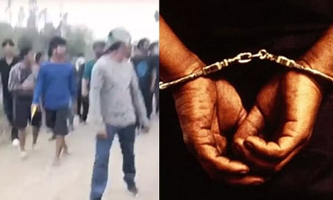 Screengrab from the video (left) Representative image