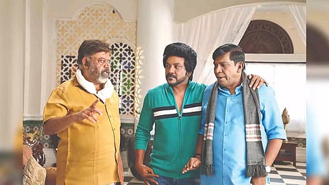 During the shoot of Chandramukhi 2