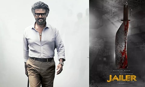 Rajinikanth in 'Jailer'; Poster of the film (Twitter/@Sun Pictures)