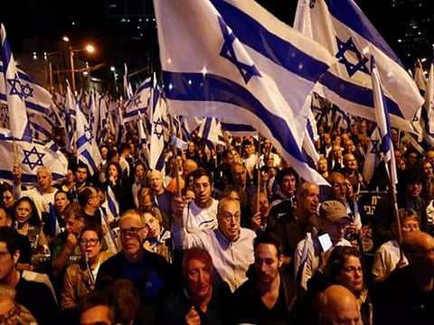 Thousands of Israelis march ahead of final votes on judicial bill