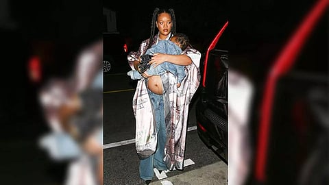 Rihanna and her son RZA Athelston Mayers (Photo: Twitter)