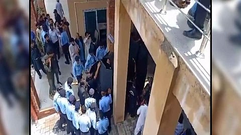 Screengrab of the video posted by PTI