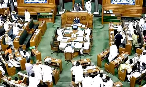 LS adjourned till 2 p.m. amid Oppn protests