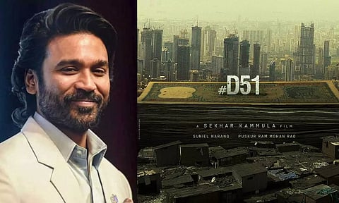 Actor Dhanush; Concept poster of D51 (Twitter)
