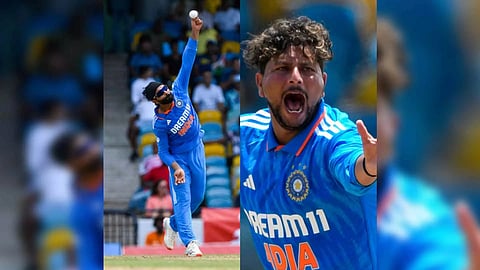 Spinners Kuldeep Yadav and Ravindra Jadeja (Photo: IANS)