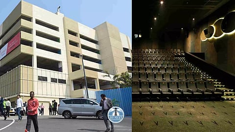 (L-R) Aerohub; The theatre from the inside
