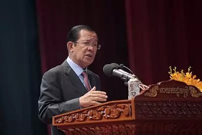 Outgoing Cambodian Prime Minister Hun Sen