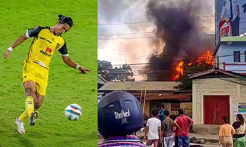 Chinglensana Singh; A visual from Manipur (PTI)