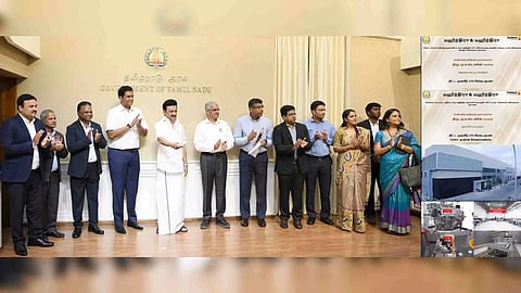 Chief Minister M K Stalin on Monday launched a programme introducing smart boards (Photo: Twitter/@CMOTamilnadu)