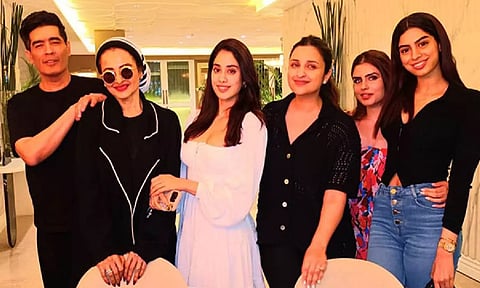 Manish Malhotra, Rekha, Janhvi Kapoor, Parineeti, Khushi Kapoor&nbsp;