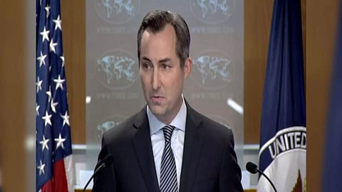 US State Department spokesperson, Matthew Miller. (Photo: US State Dept//Youtube)