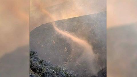 A fire whirl (Photo: Reuters)