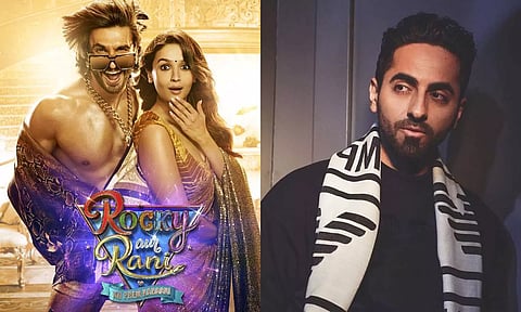 Poster of ‘Rocky Aur Rani Ki Prem Kahani’; Ayushmann Khurrana