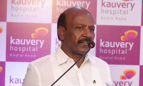 Tamil Nadu Health Minister Ma Subramanian at the Millets Confluence 2023. (Twitter/@Subramanian_ma)